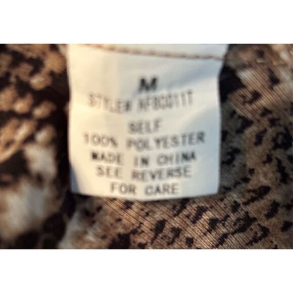 Molly Green Snakeskin Print Button Up Blouse - Picture 6 of 7